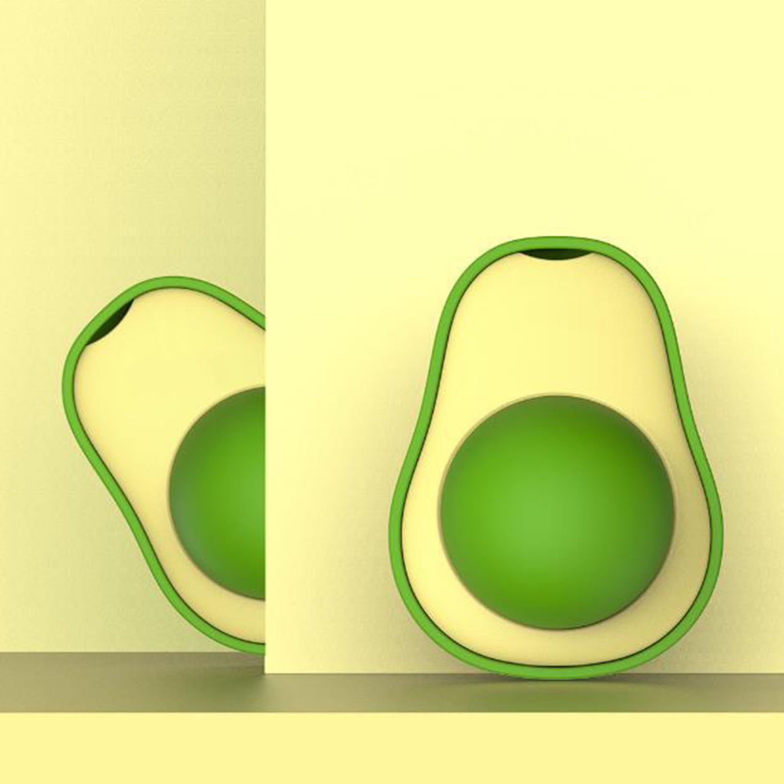 Cute Avocado Catnip Toys Cat Teeth Cleaning Toy Cat Supplies Catnip Mini Cat Treat Toys Interactive Pet Toys Pet Products Pet Avocado Ball Cute Funny Mint Cleaning Teeth Toy For Cat Supplies - 5 - CJ