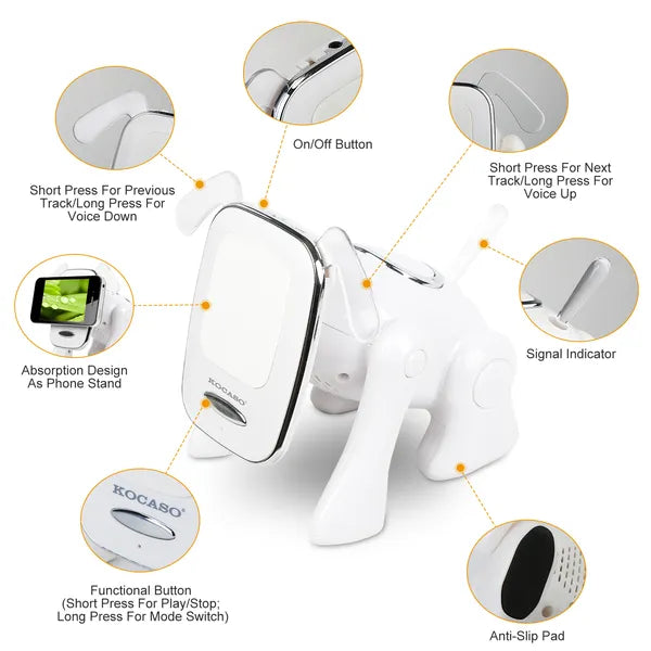 Puppy Dog Wireless Speaker Portable Mini Music Player Stereo Cute Animal Speaker - 5 - CJ