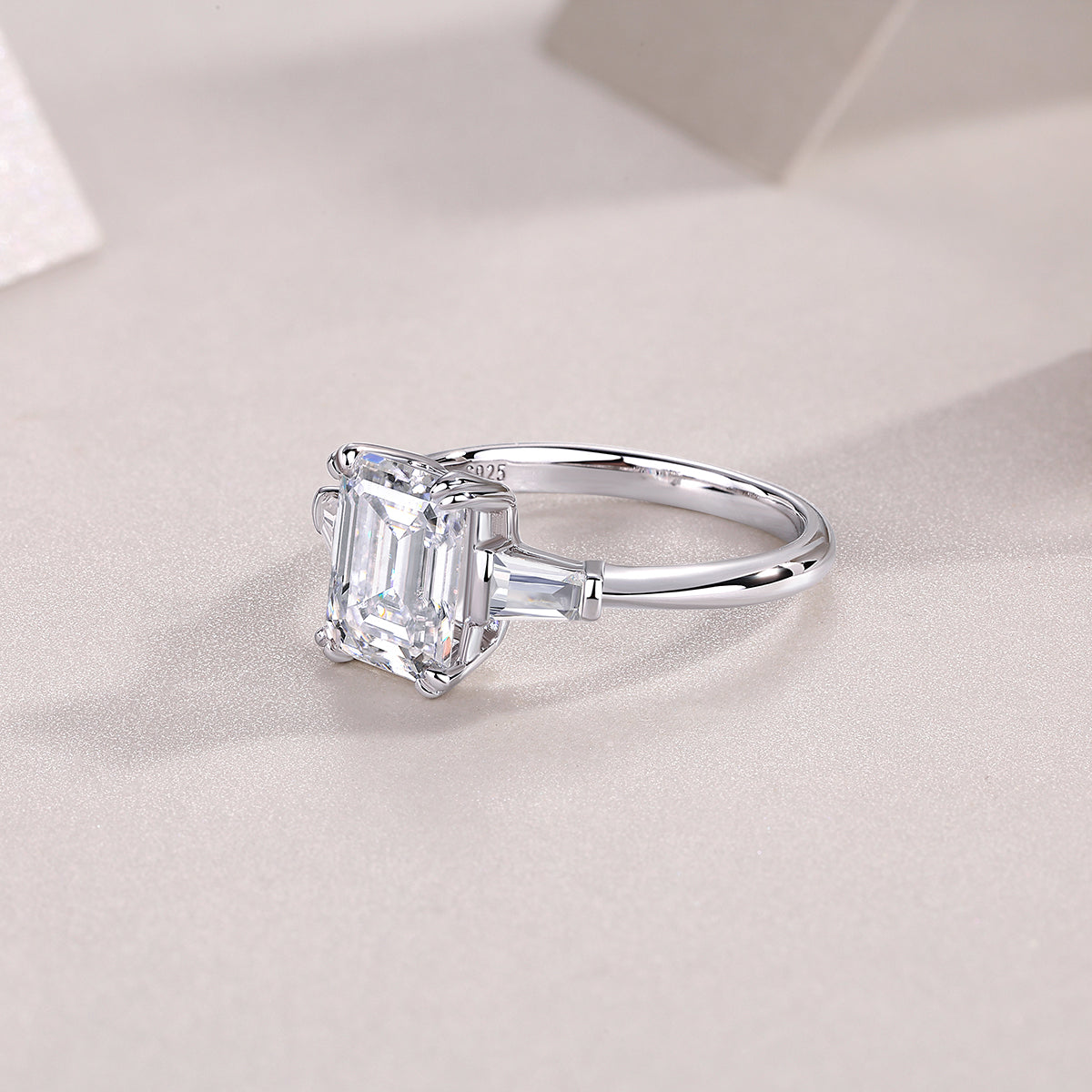 1Starry Sky Mirror - A Fashionable Diamond Jewelry Piece Set With Moissanite S925 Sterling Silver And Platinum Diamond Ring Prohibit TikTok sales - 5 - CJ