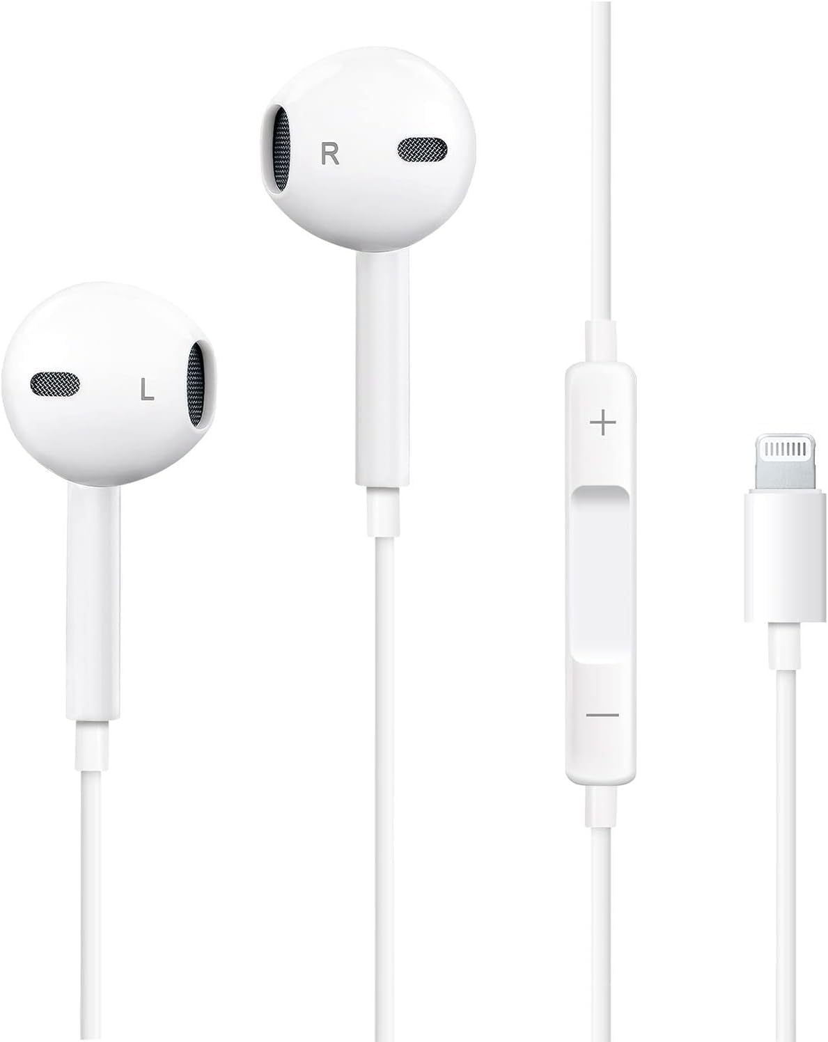 Lightning In - ear Headphones For IPhone14,13,12,11,7,8 Plus, XS, With Lightning Connector, IPhone Wired Earbuds, Built - in Remote Control To Control Music, Calls, And Volume - 5 - CJ
