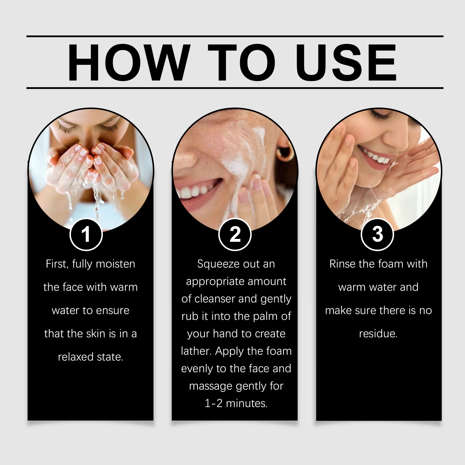 OUHOE Dual Cleansing Moisturizing Cleanser, Gentle Cleansing Facial Skin Refreshing Moisturizing Cleanser - 5 - CJ