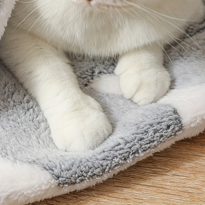Self - Warming Cat Bed Mat Washable Dog Bed Crate Mat Soft Pet Sleeping Mat For Dogs And Cats Reversible Fleece Dog Crate Kennel Pad Cat Pet Bed - 5 - CJ