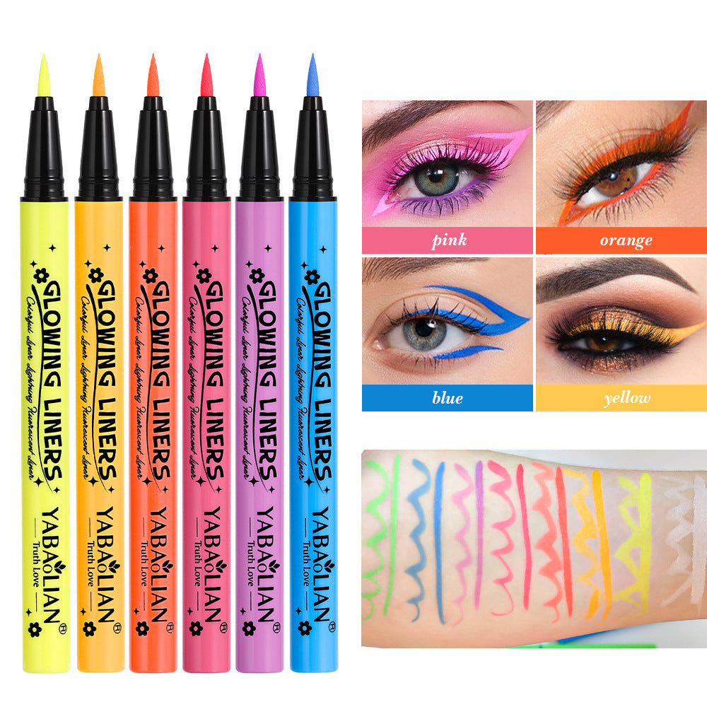 Eyeliner Fluorescent Makeup Waterproof And Sweatproof - 0 - CJ