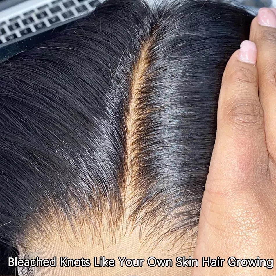 6x4 Density Virgin Human Hair Wigs For Black Women Vietnamese Raw Hair Transparent Lace Front Pre - Plucked Bleached Knots - 5 - CJ