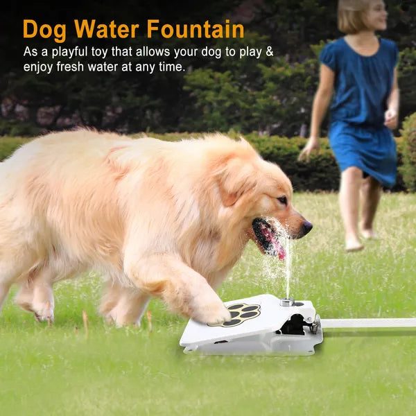 Dog Water Fountain Outdoor Dog Pet Water Dispenser Step - on Activated Sprinkler - 5 - CJ