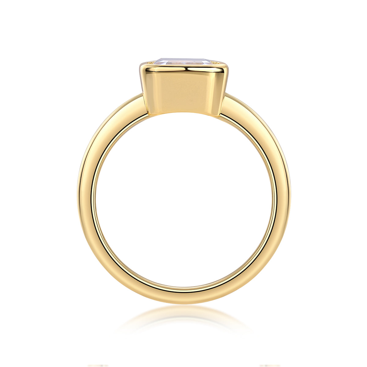 1Pagoda - A Fashionable Diamond Jewelry Piece Set With Moissanite S925 Sterling Silver And Gold - plated Diamond Ring Prohibit TikTok sales - 5 - CJ