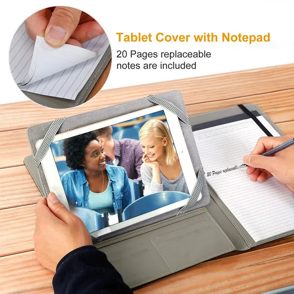 Organizer Case For 9.7in Tablet PC Business Tablet Portfolio With A5 Notepad Paper Pad Card Holder - 5 - CJ