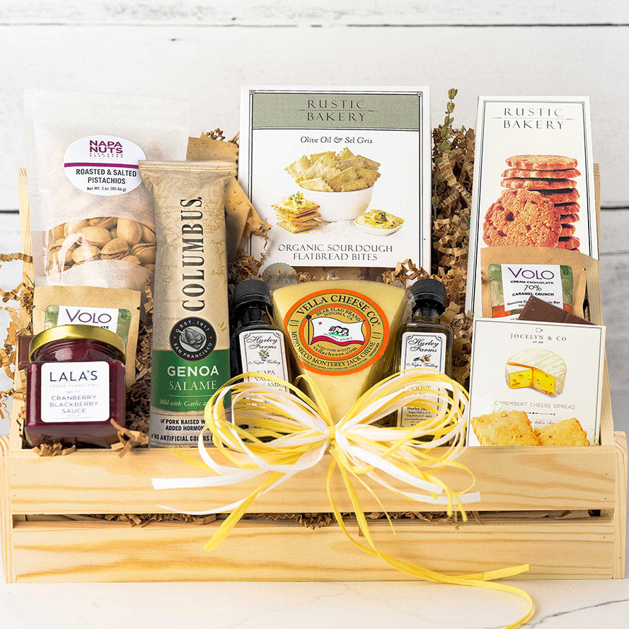 Sonoma Artisan: Meat & Cheese Charcuterie Gift Basket - GreatArrivals