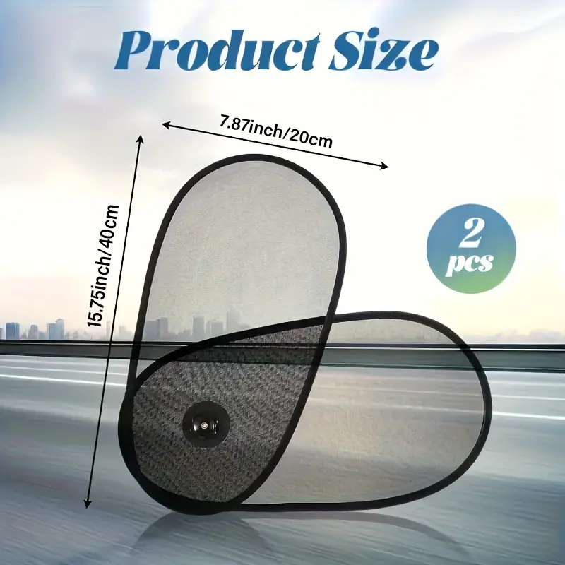 Car Window Shades, Breathable Car Window Shade For Baby For Side, Cross - border Car Side Window Adjustable Sunshade Super Stretchy Sun Shade For Car Window For Baby Block Sun Heat And Harmful UV Rays - 5 - cjdropshipping