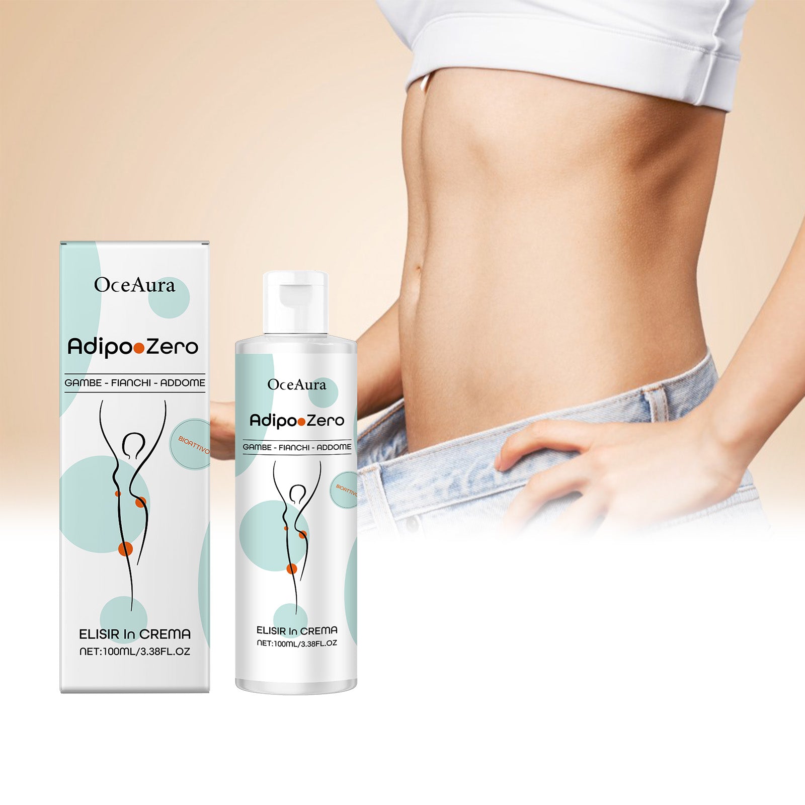 OceAura Body Care Cream, Gentle Moisturizing Light Treatment All Over The Skin Nourishing Firming Massage Cream - 5 - CJ