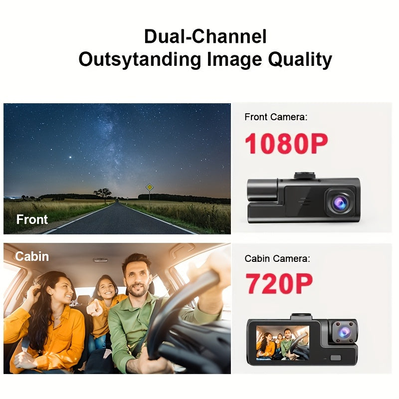 Driving Recorder HD 1080P Three - lens Parking Monitoring With Reversing Image - 5 - CJ