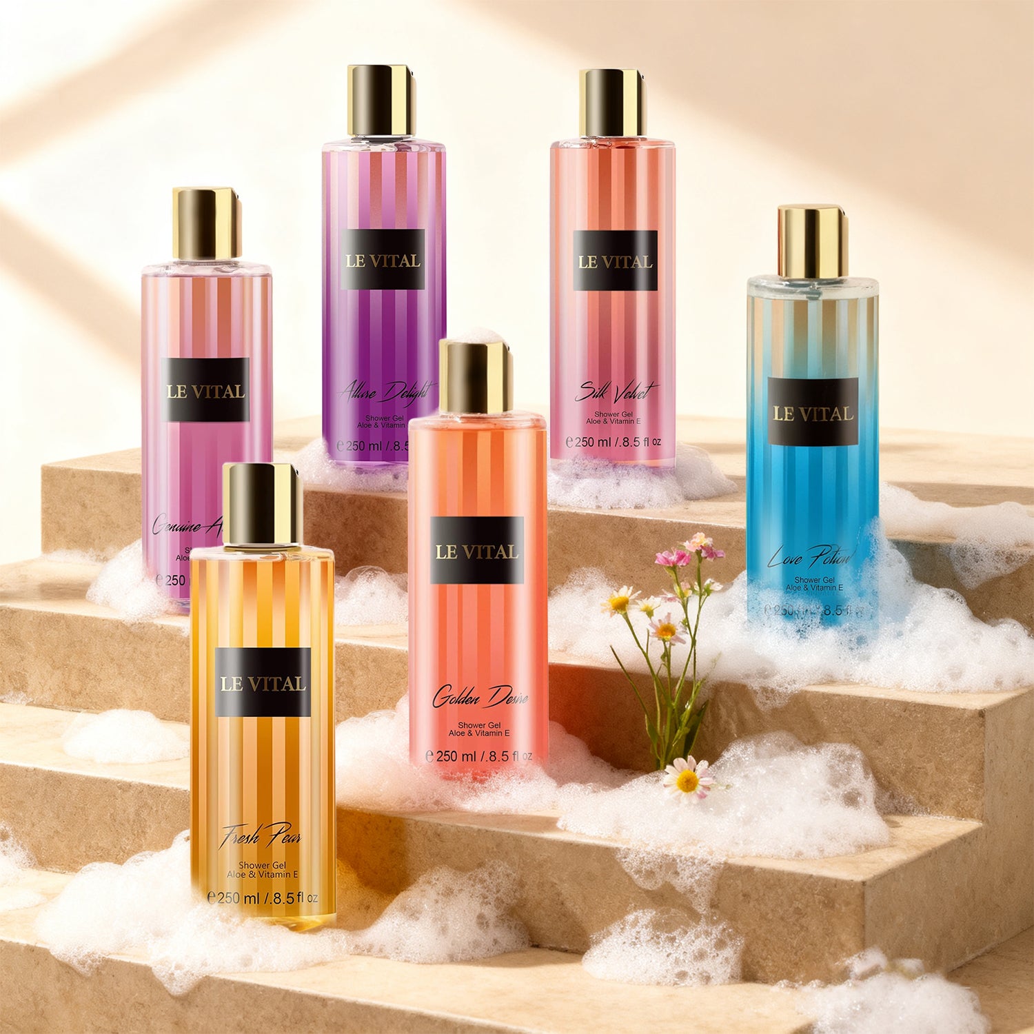 Shower Gel - Genuine Attraction&Shower Gel - Silk Velvet 8.5fl.oz, 250ml 12, Master - 5 - CJ