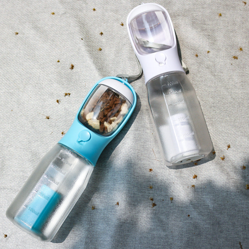 Portable Cat Dog Water Bottle Food Feeder Drinker Poop Dispenser 3 In 1 Leak - proof Multifunctional Dog Water Bottle Pet Products - 0 - CJ