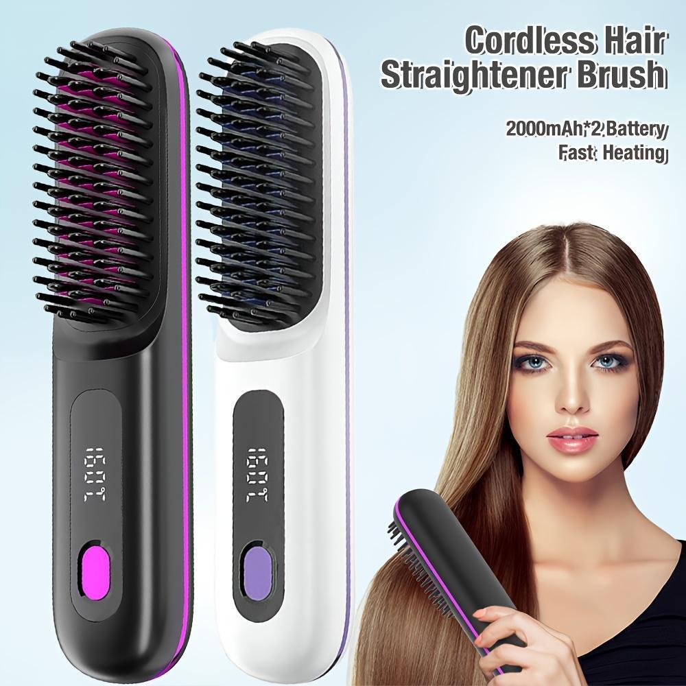 USB Wireless Household Electric Hair Straightening Comb For Both Straightening And Curling Without Damaging Hair - 5 - CJ