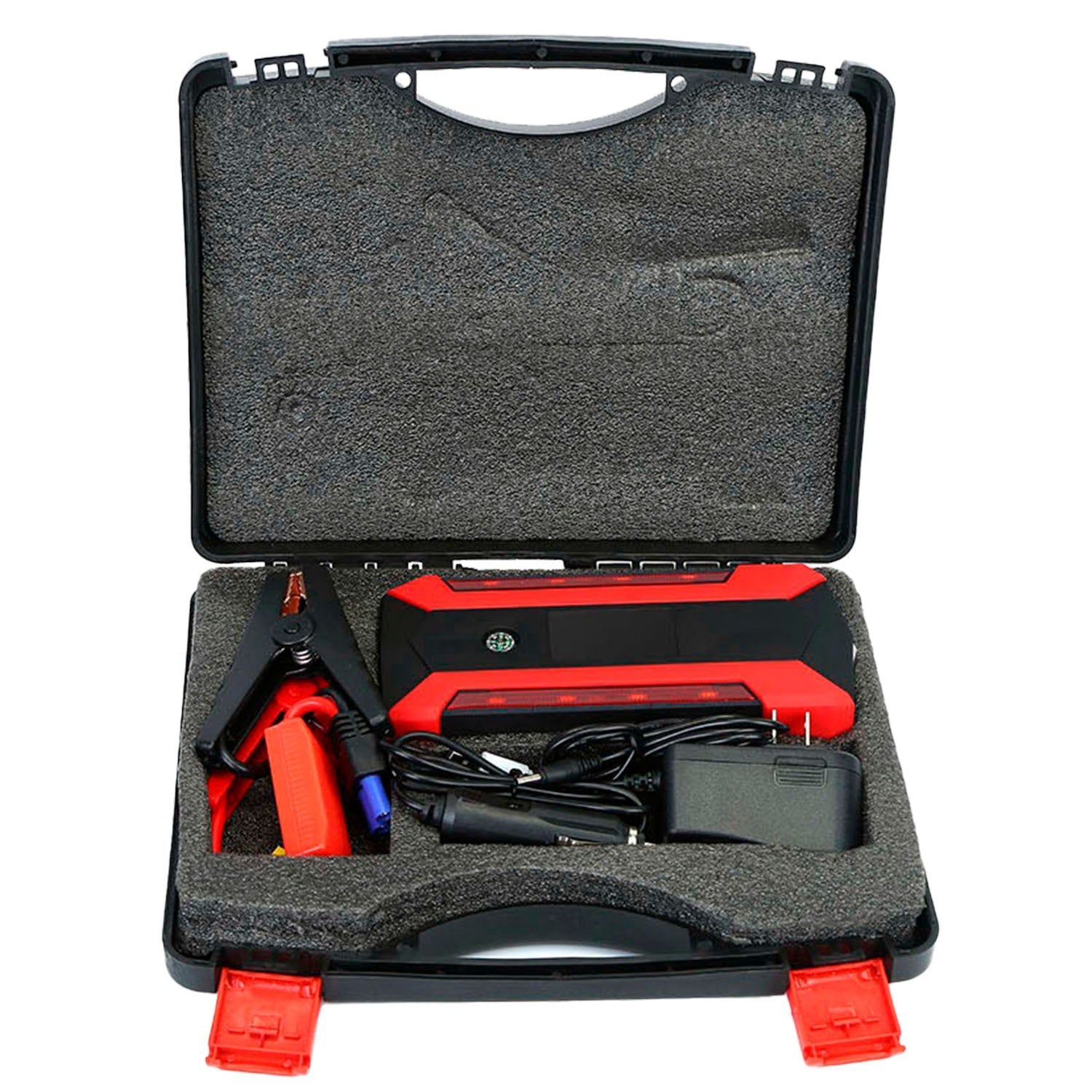 Car Jump Starter Booster 800A Peak 28000mAh 12V Battery Charger Up To 6.0L Gas Or 3.0L Diesel Engine With LCD Screen 4 Modes LED Flashlight - 5 - CJ