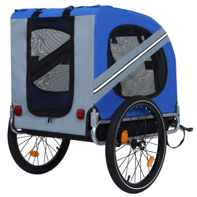 Large Folding Bike Trailer For Dogs 120LB Capacity All - Terrain Pet Carrier, Durable Steel Frame For Cycling, Jogging, Camping Outdoor Adventures - 5 - cjdroshippping