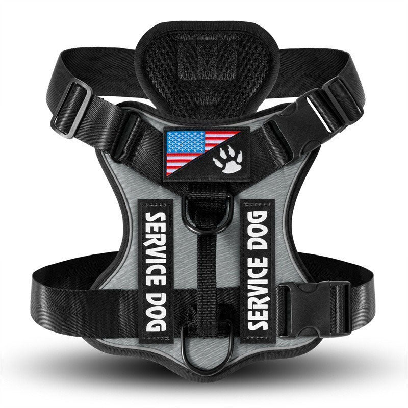 Large Dog Tactical Chest Strap Vest - 0 - CJ