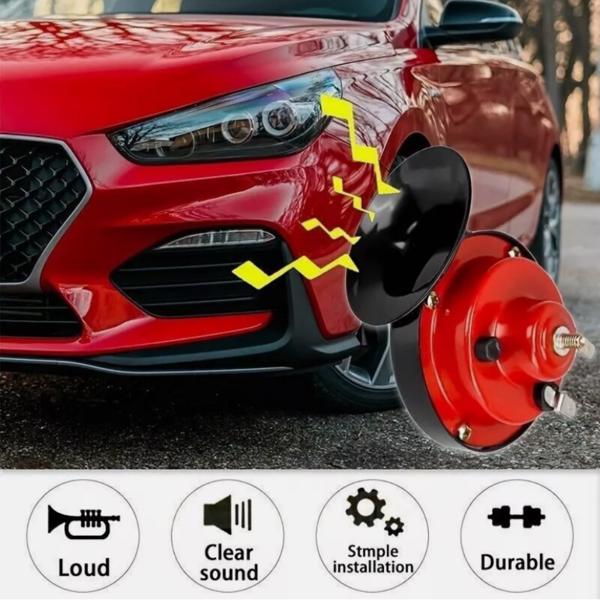 2PC 12V 300DB Super Speaker Train Air Horn Waterproof Motorcycle Car Truck SUV Boat - 5 - cjdropshipping