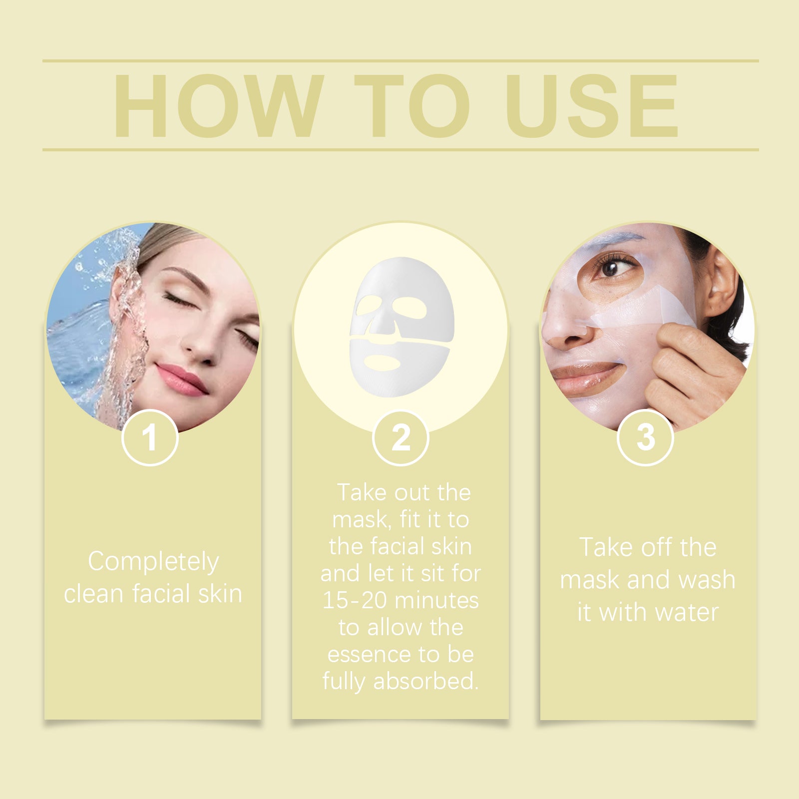 EELHOE Niacin Vitamin C Whitening Mask (Bag) Hydrating, Moisturizing And Nourishing Skin Daily Skin Care And Beauty Mask - 5 - CJ