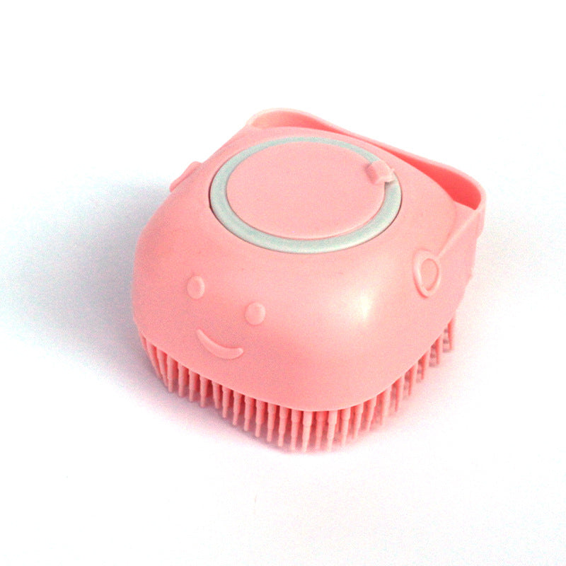 Silicone Dog Bath Massage Gloves Brush Pet Cat Bathroom Cleaning Tool Comb Brush For Dog Can Pour Shampoo Dog Grooming Supplies - 0 - CJ