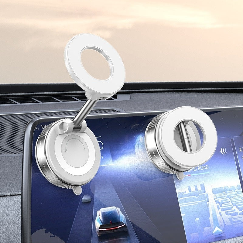 Magnetic Car Navigation Phone Holder Vacuum Sucker - 0 - CJ - K007 White - CJYD243680704DW