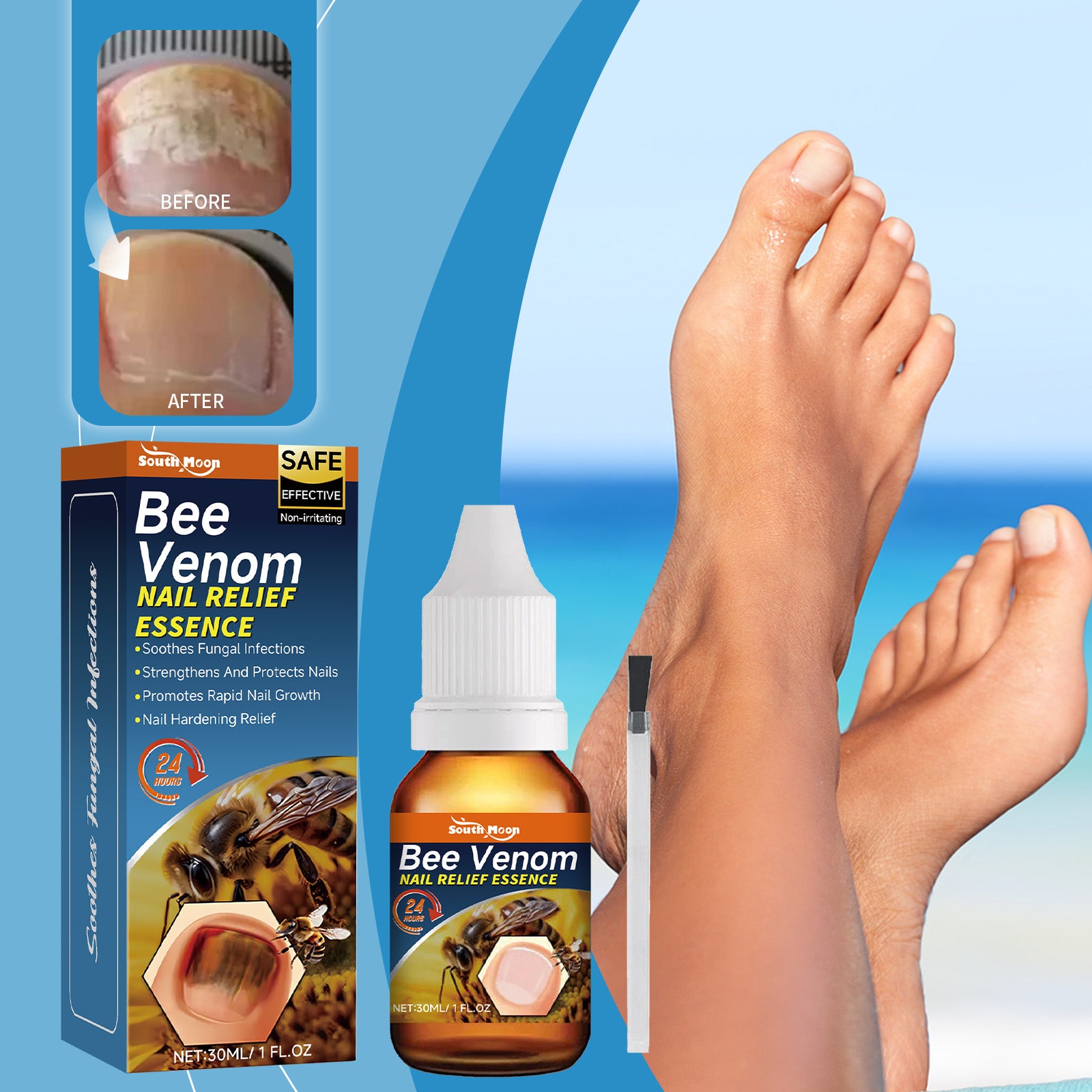 South Moon Nail Repair Spray Moisturizes And Protects Nails, Toes And Fingertips - 5 - CJ