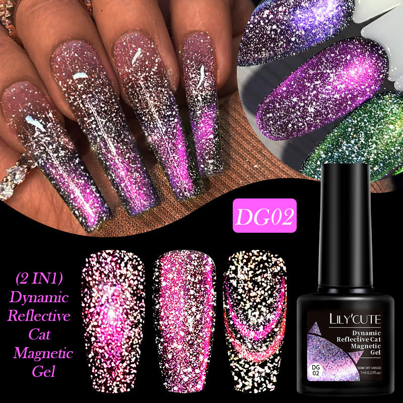 Diamond In The Debris Cat Eye Series Nail Polish Gel - 0 - CJ