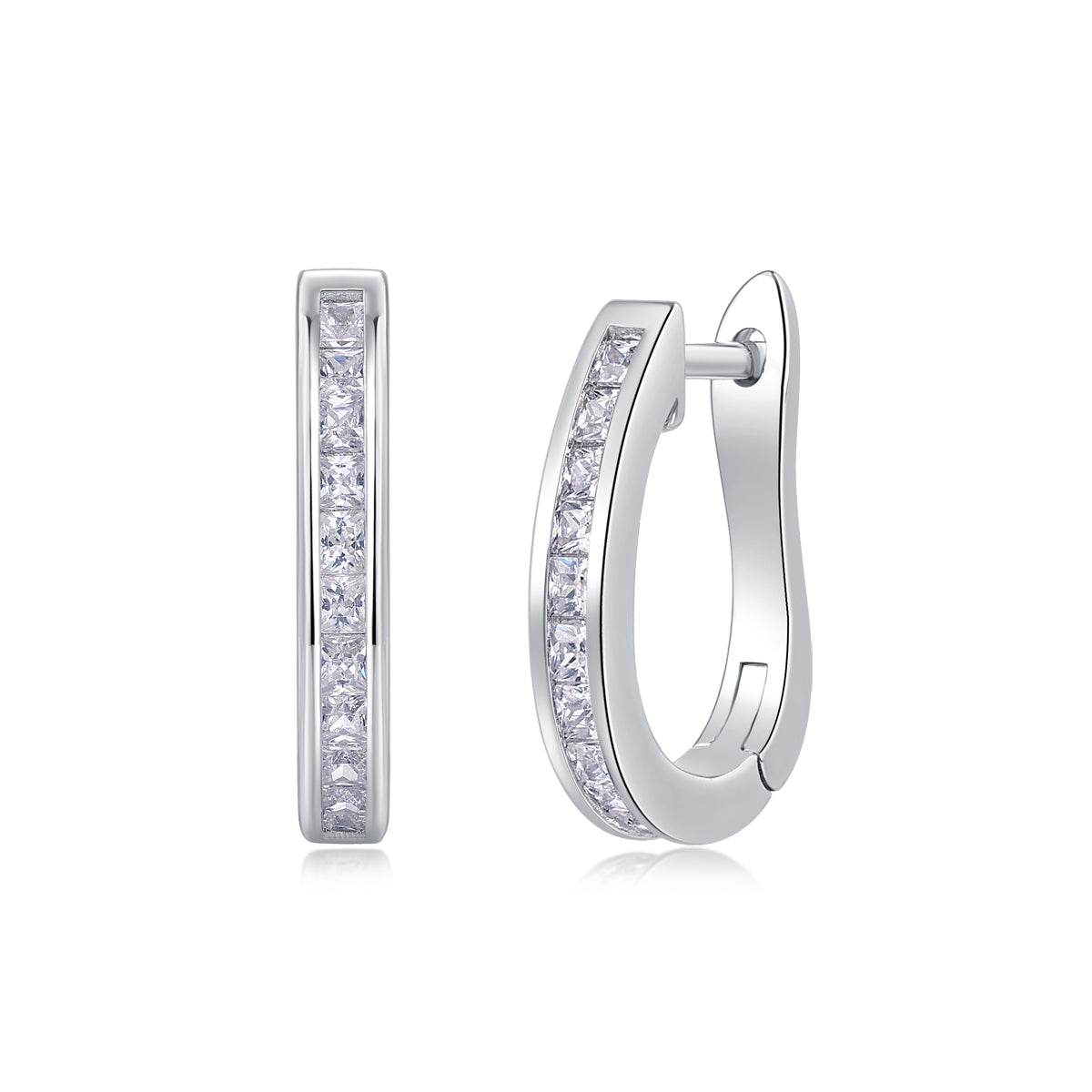 1Touch Tenderness - Fashionable And Luxurious Diamond Jewelry Earrings Set With Moissanite S925 Sterling Silver And Platinum - plated Stud Earrings Prohibit TikTok sales - 5 - cjdropshipping