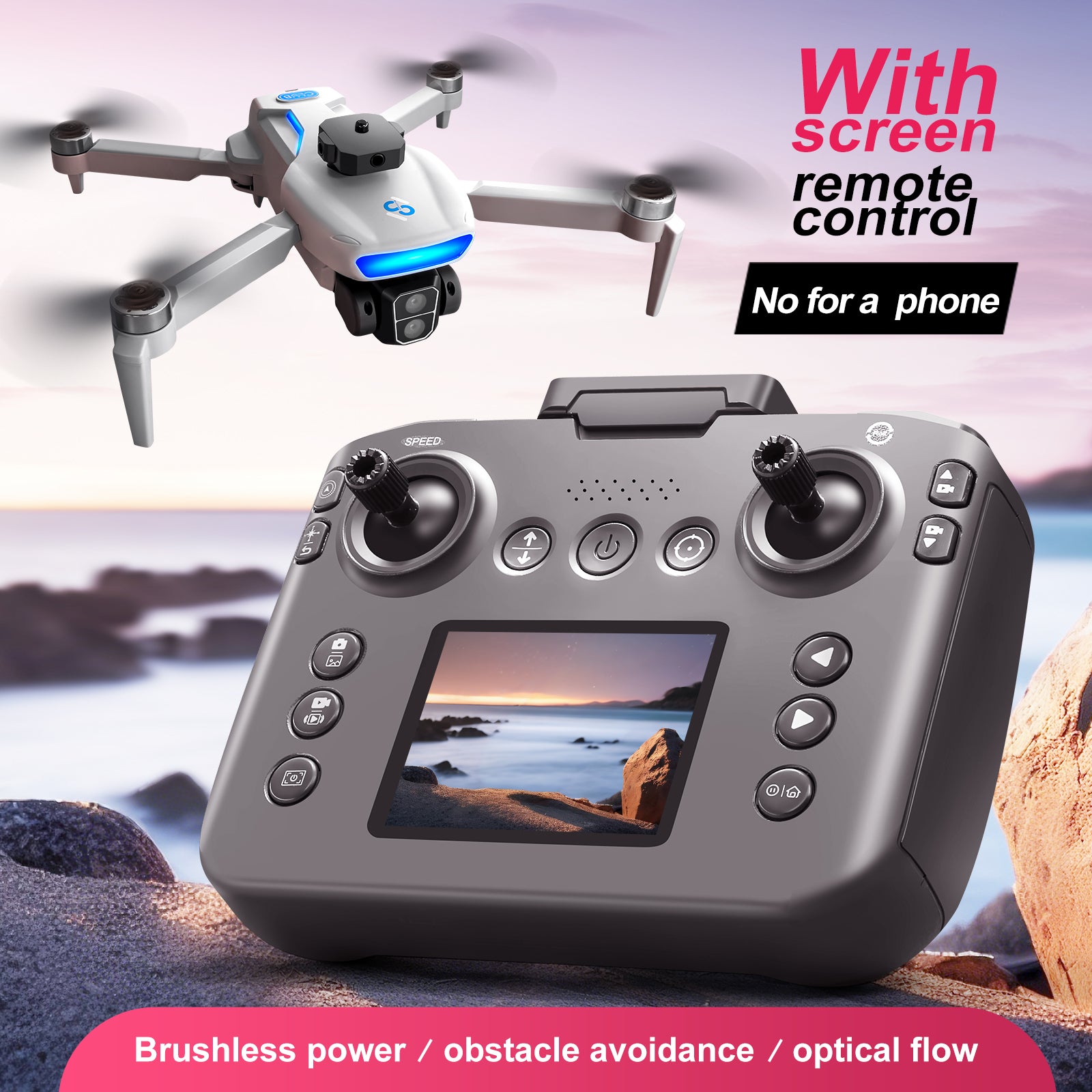 GPS Drone S181 Drone Brushless One - Key Return Intelligent Obstacle Avoidance Quadcopter Remote Control - 5 - CJ