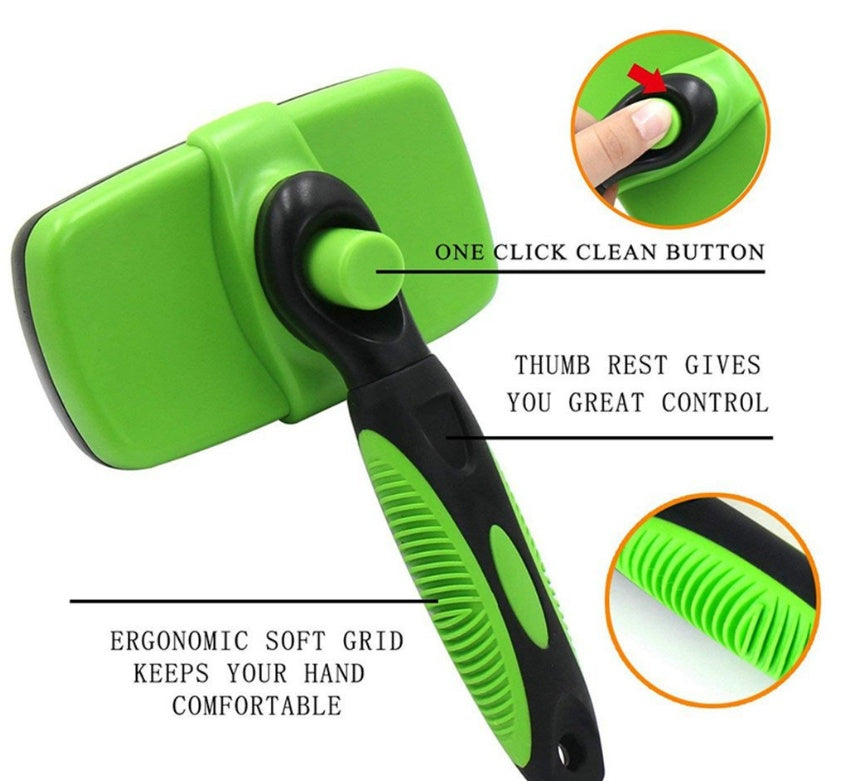 Pet Self Cleaning Slicker Brush - 0 - CJ