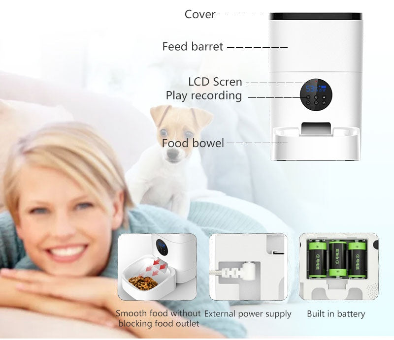 Automatic Pet Feeder WIFI Feeding Machine For Cats And Dogs - 0 - CJ