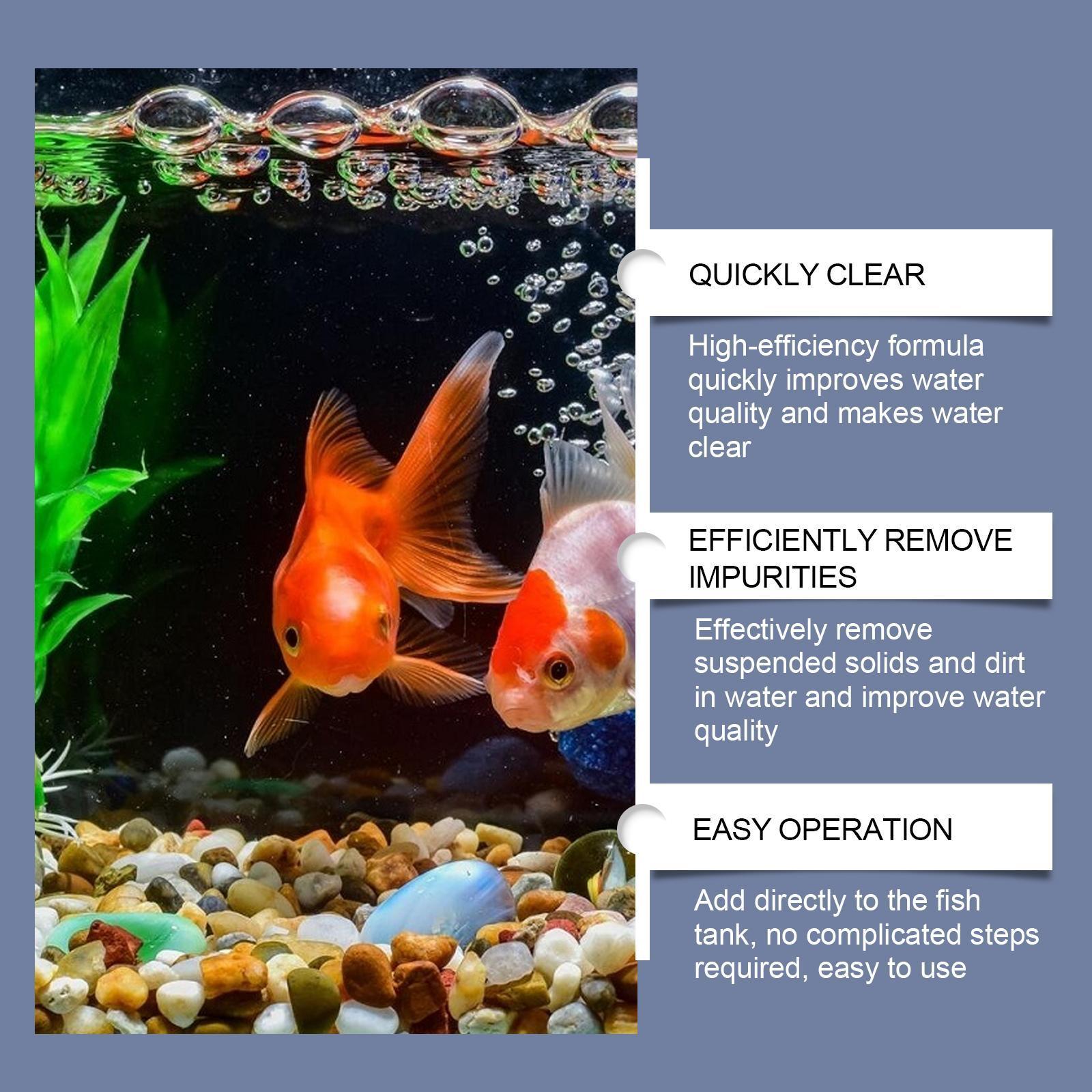 Yebang Fish Tank Water Clarifier Aquarium Water Clarifier Household Fish Tank Decontamination Cleaner - 5 - CJ