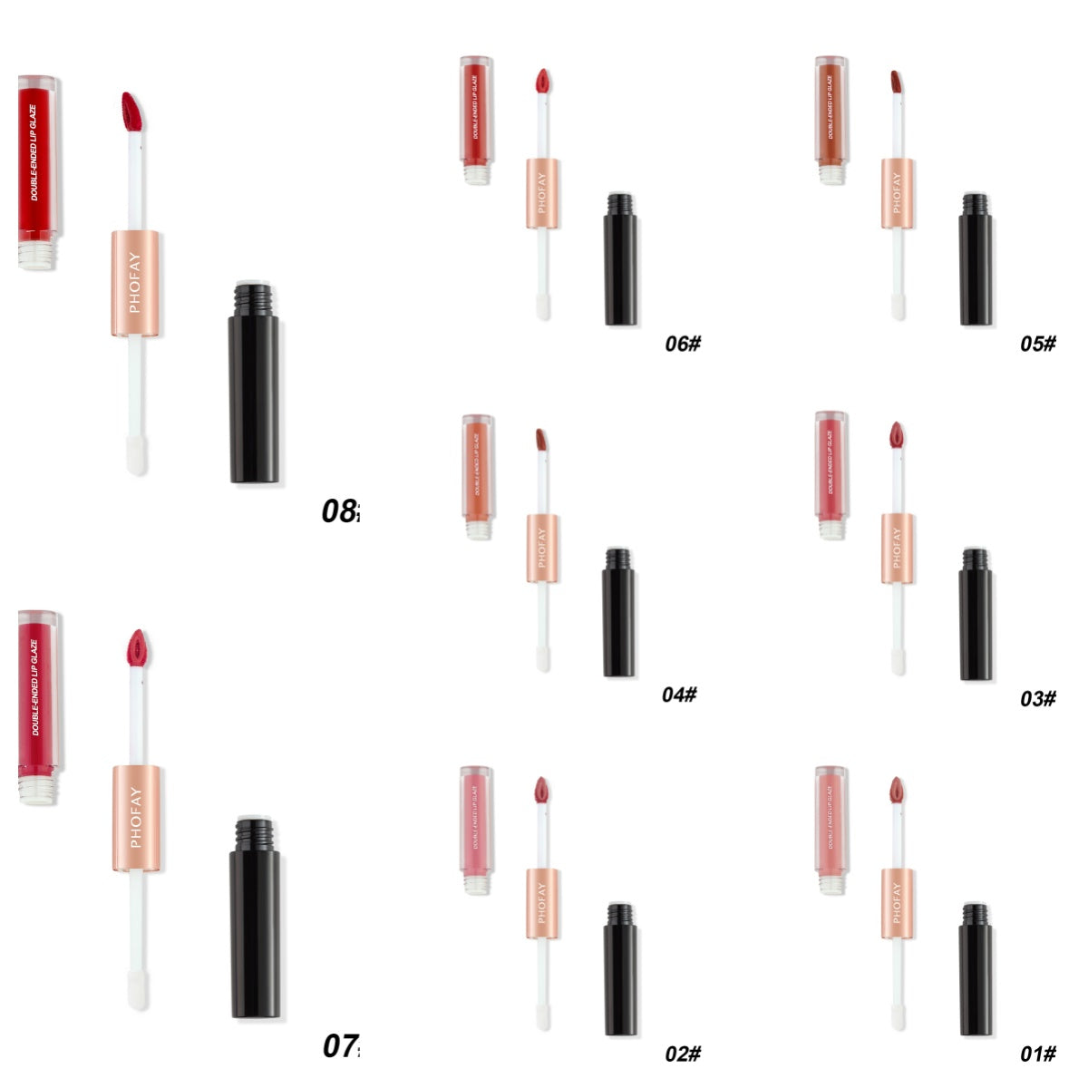CL021 Double Head Non - stick Cup Lip Gloss - 4 - CJ