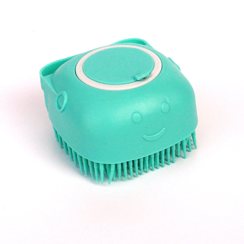 Silicone Dog Bath Massage Gloves Brush Pet Cat Bathroom Cleaning Tool Comb Brush For Dog Can Pour Shampoo Dog Grooming Supplies - 0 - CJ
