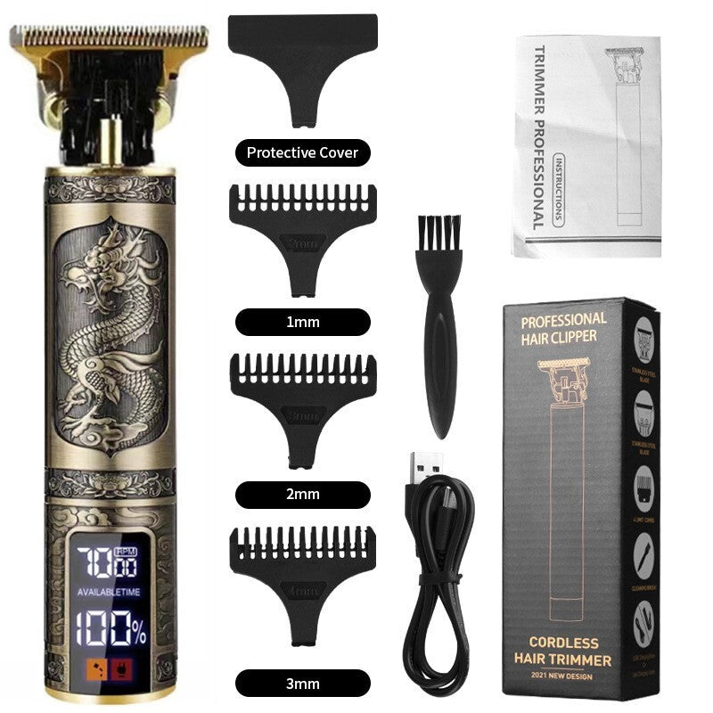 Beard Trimmer Hair Clippers Cordless Hair Cutting Barber Shaving Machine For Men Rechargeable - 5 - CJ