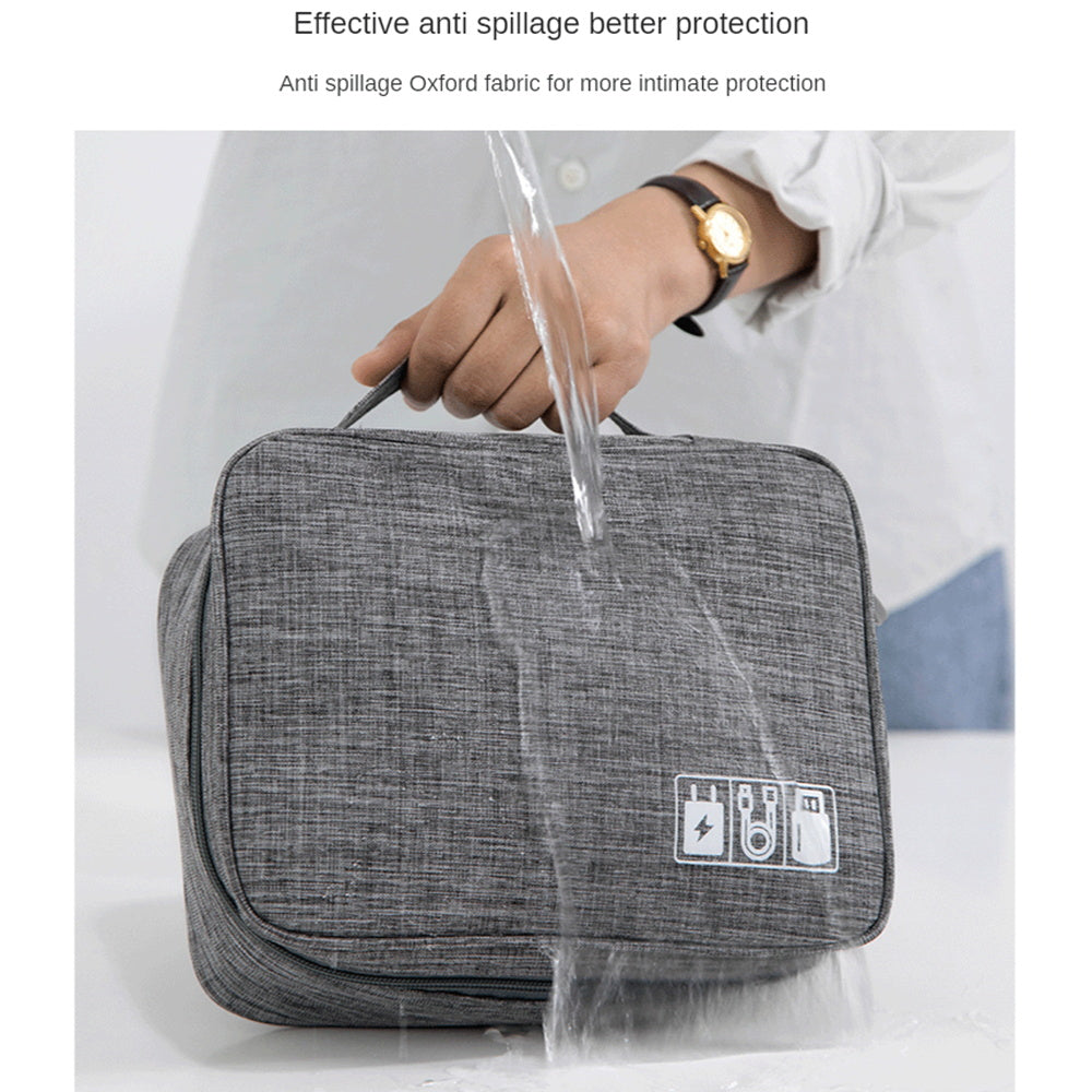 Electronics Organizer Travel Cable Organizer Bag Waterproof Portable Digital Storage Bag Electronic Accessories Case Cable Charger Organizer Case - 5 - CJ