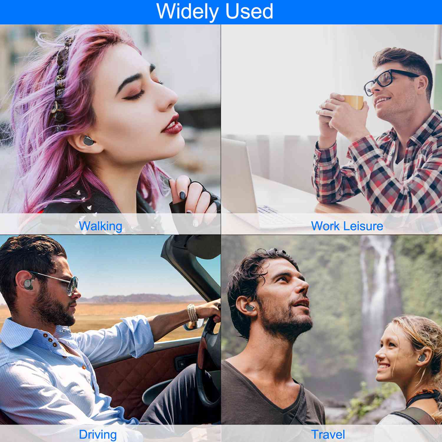 TWS Wireless 5.0 Earbuds IPX4 Touch In - Ear Stereo Earphone Noise Canceling Earpieces 32.8 Ft Transmission Range With Mic 500mAh Magnetic Charging Dock - 5 - CJ