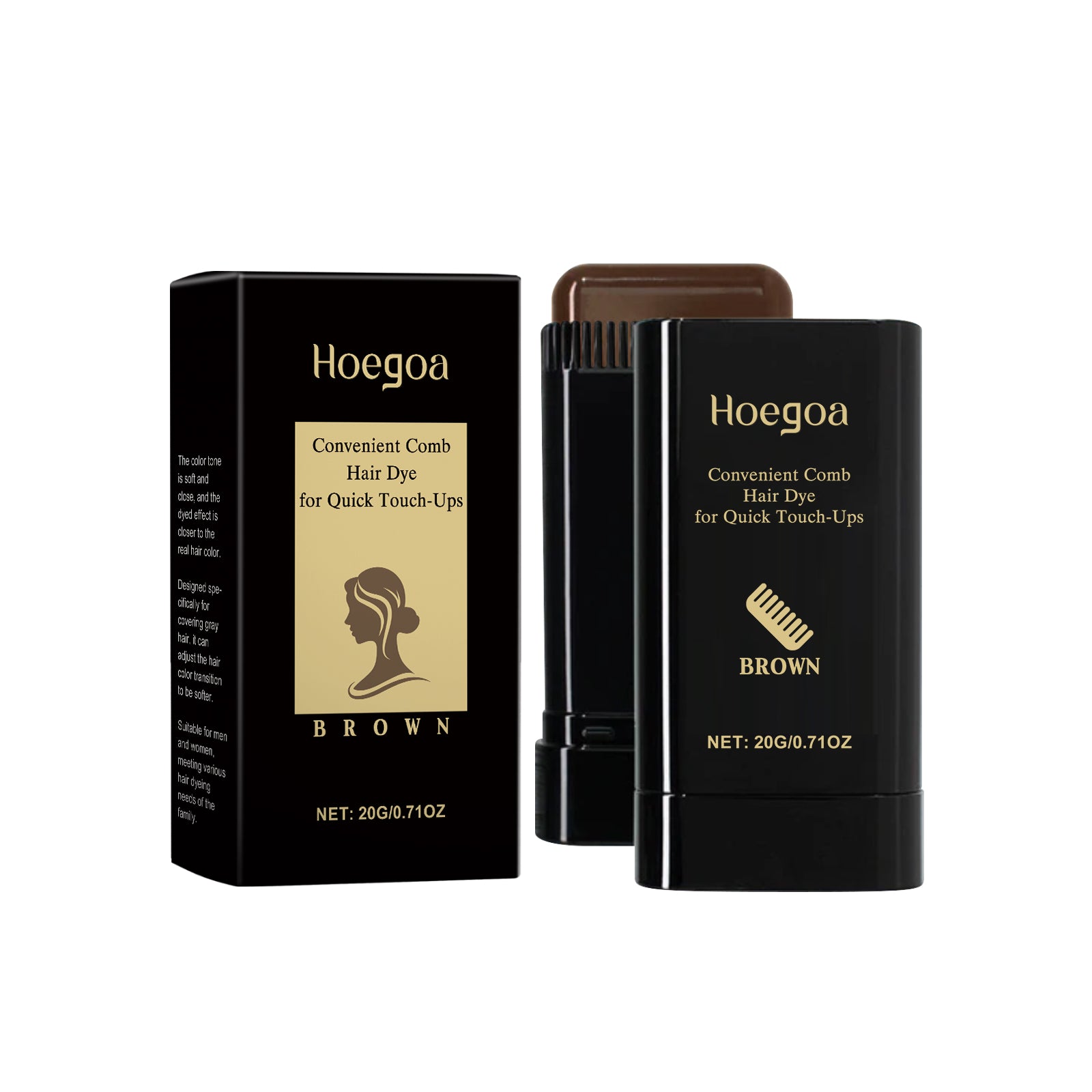 Hoegoa Hair Hair Hair Color Temporary Hair Hair Stick Is A Naturally Gentle And Non - irritating Pigmentation Hairdresser - 5.0 - CJ