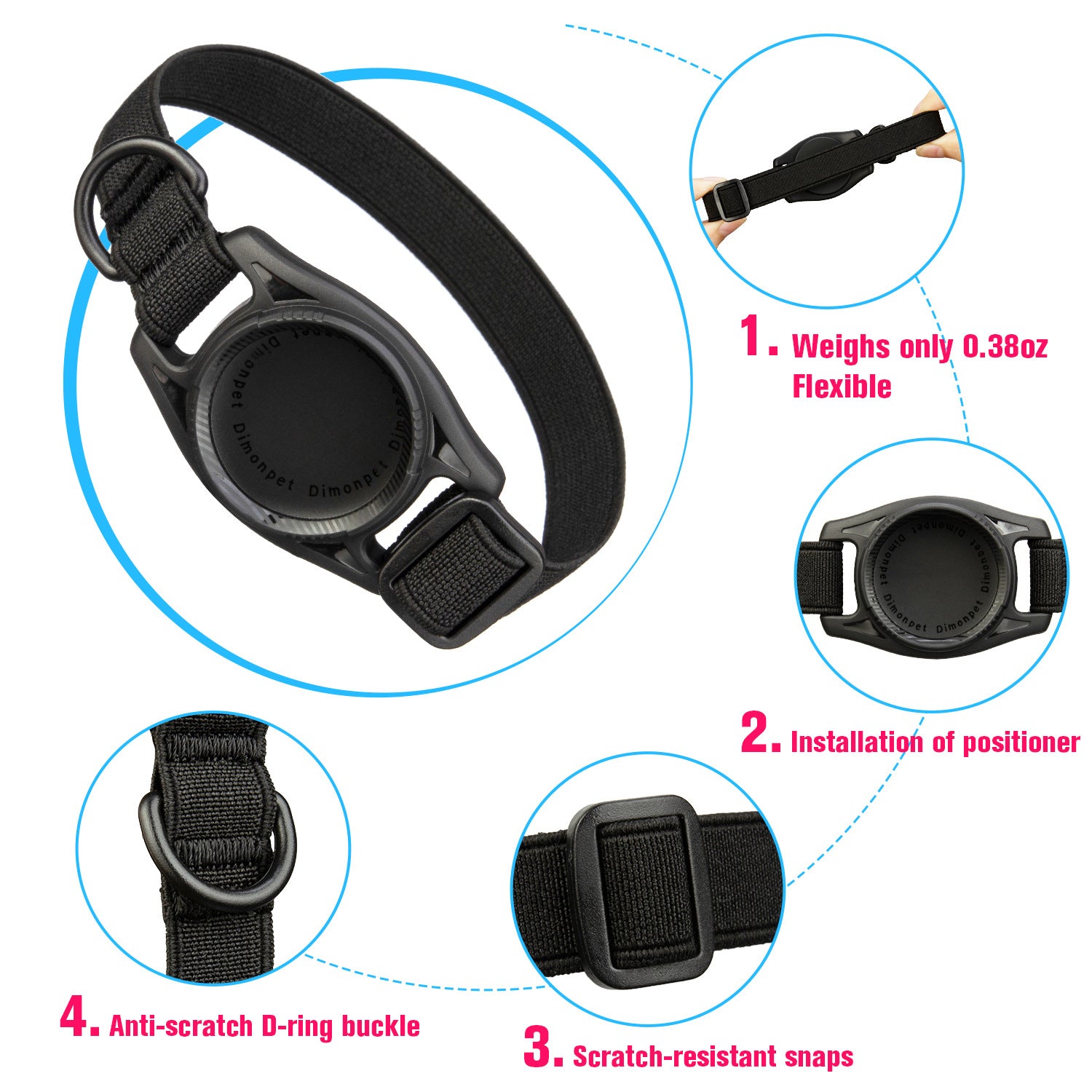 Anti - loss Alarm Device Protective Pet Collar - 0 - CJ