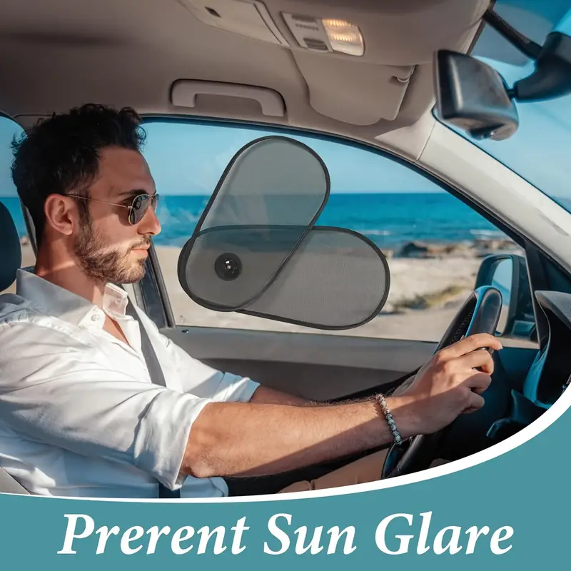 Car Window Shades, Breathable Car Window Shade For Baby For Side, Cross - border Car Side Window Adjustable Sunshade Super Stretchy Sun Shade For Car Window For Baby Block Sun Heat And Harmful UV Rays - 5 - cjdropshipping