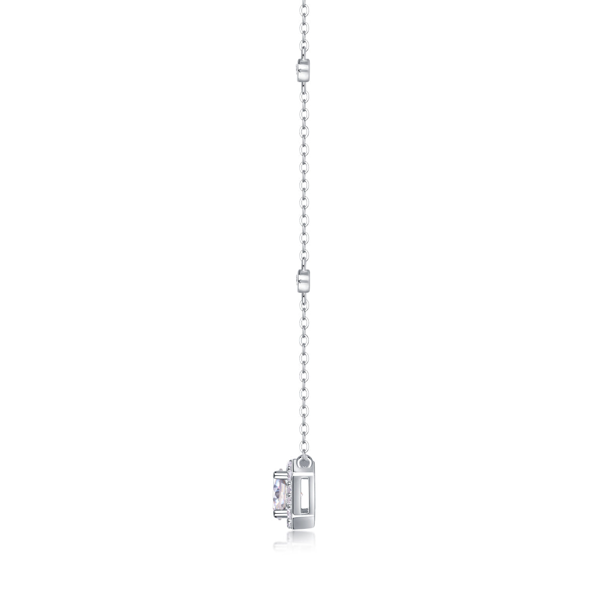 1Flower Love - A Fashionable And Luxurious Diamond Jewelry Pendant Set With 1 - carat Moissan Diamond S925 Sterling Silver And Platinum Plating Prohibit TikTok sales - 5 - cj