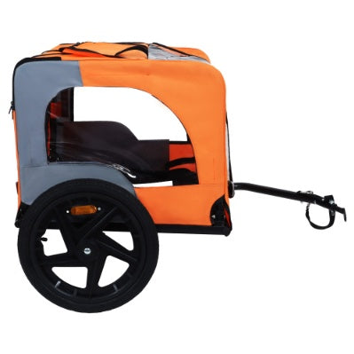 Utdoor Heavy Duty Collapsible Pet Bike Trailer With 16 - Inch All Terrain Wheels & Universal Hitch Foldable Dog Cargo Carrier Cart For Bicycles - 5 - CJ