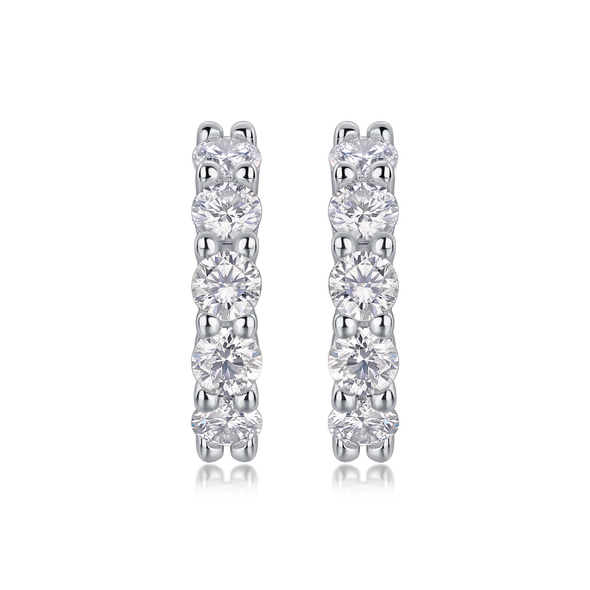 1Dawn Diamond Set With Moissanite Silver Earrings Luxury Fashion Diamond Earrings Stud Earrings Prohibit TikTok sales - 5 - CJ