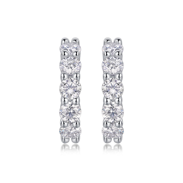 1Dawn Diamond Set With Moissanite Silver Earrings Luxury Fashion Diamond Earrings Stud Earrings Prohibit TikTok sales - 5 - CJ