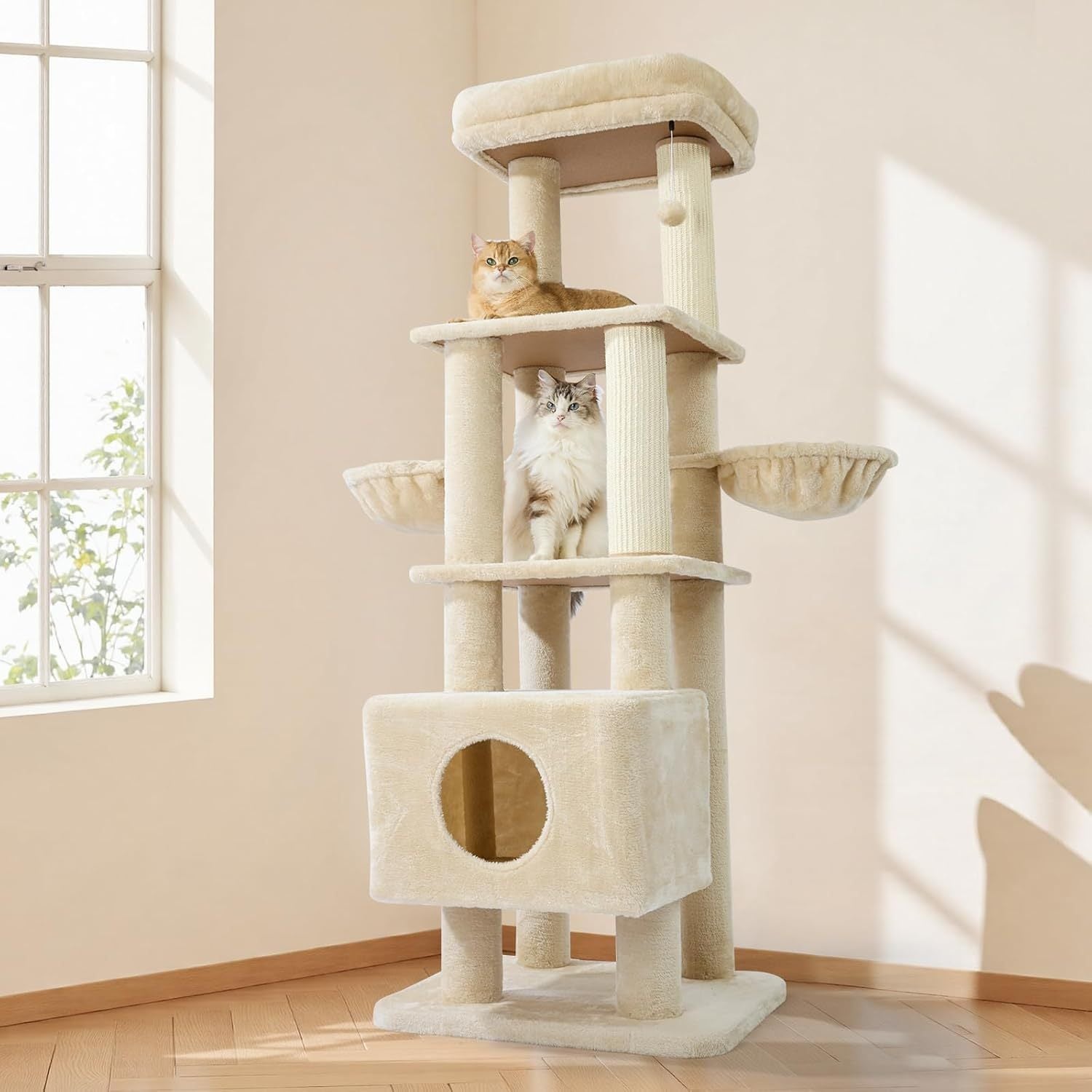 Gardner Pets Large Cat Tree For Medium To Large Cats, Heavy - Duty Cat Tower With Scratch Post And Washable Top Perch. Self - pickup Orders Supported Via FedEx, Amazon Ship, And UPS. - 5 - CJ