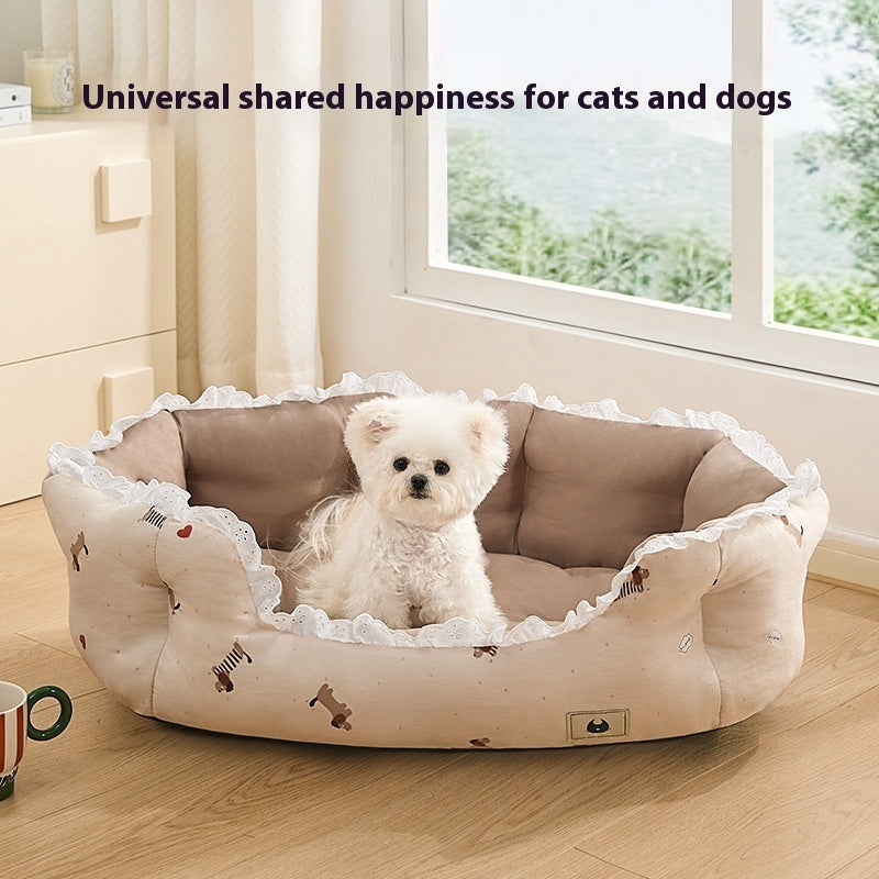 Semi - enclosed Pet Kennel For Small Dogs In All Seasons Of Summer - 0 - CJ