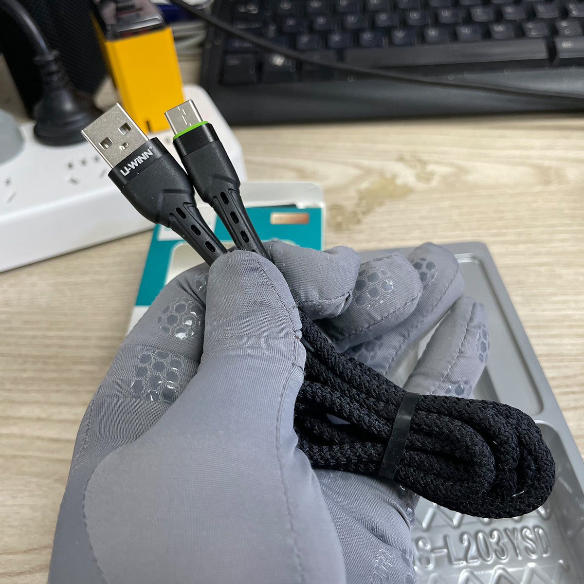 L203 USB - C Cable 2.4A 1M Black USB 3.0 UWINN - 5 - CJ
