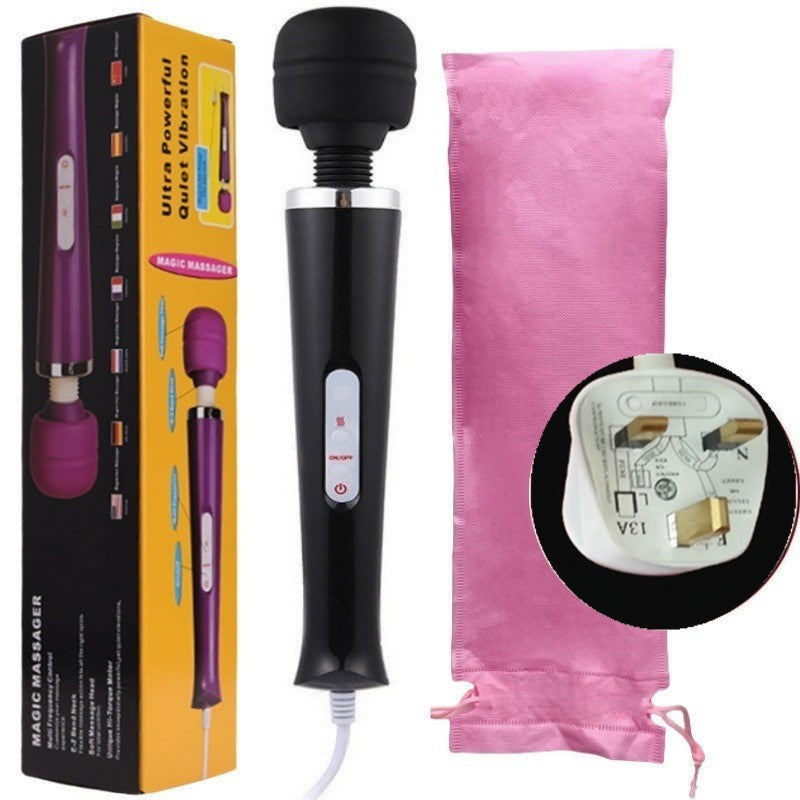 20 Speed Magic Massager Wand Full Body Pain Powerful Waterproof 10 Vibration Mode Massage Vibration UK Plug - 5 - CJ