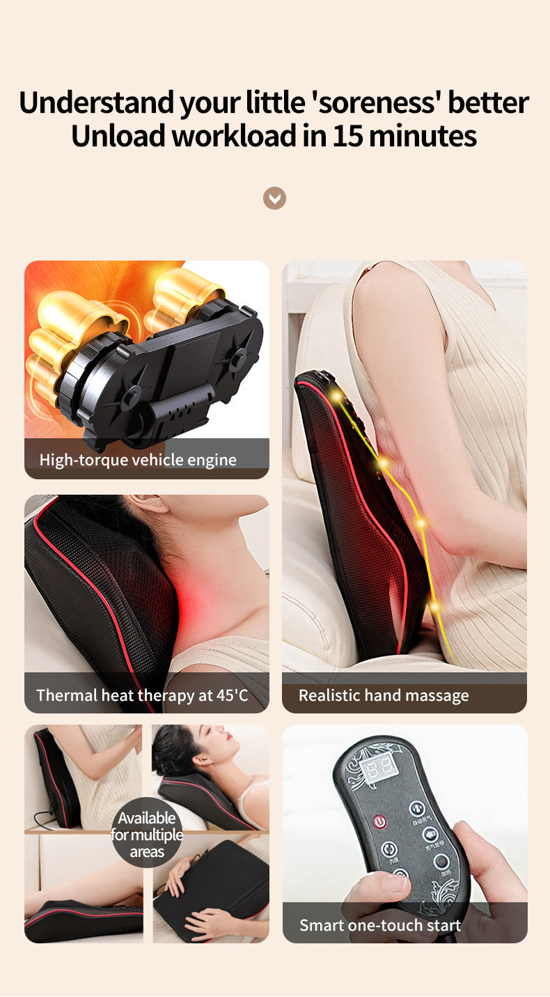 Multi Functional Heating And Vibration Waist Massager - 0 - CJ