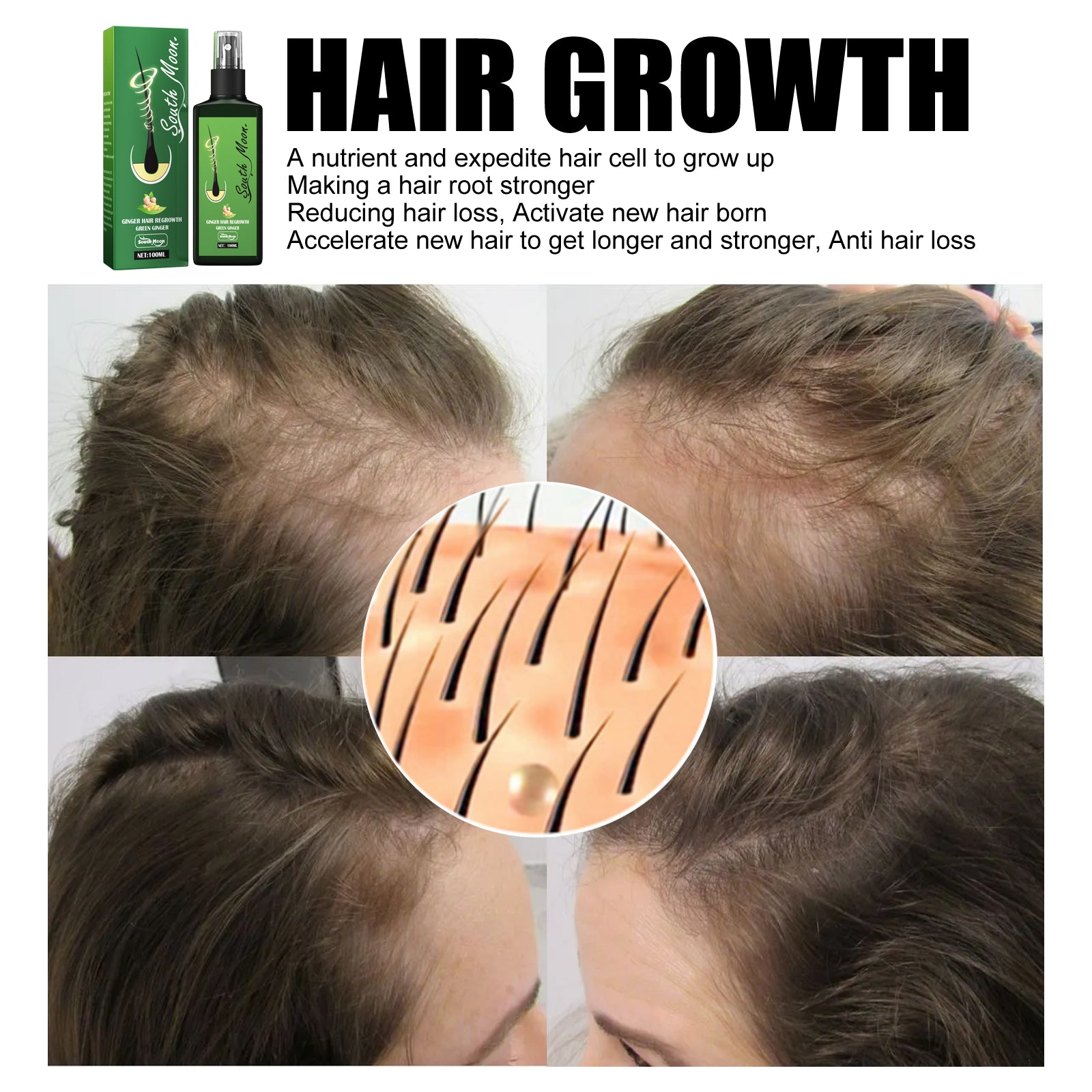 South Moon Hair Nourishing Spray Hair Strengthening Anti Hair Fall Hair Dense Hair Moisturizing Hydrating Scalp Conditioner - 5 - CJ